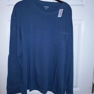 NWT Mens XL Old Navy Long Sleeve Pocket Tee